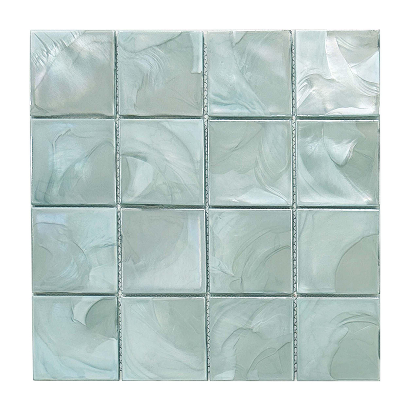 Grass Square Hot Glass Mosaic