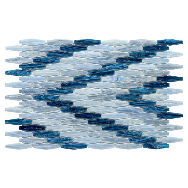 Astral Chevron Hot Glass Mosaic